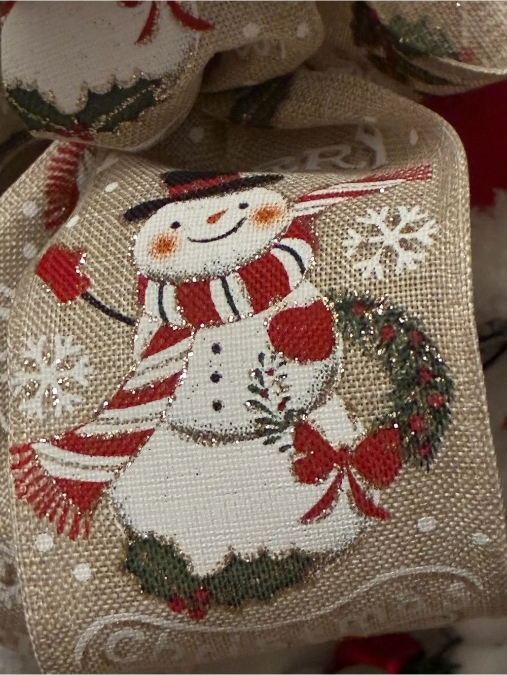 60” Christmas Santa Beaded Garland